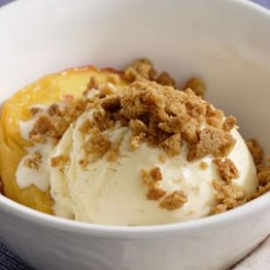 Roasted Peach Sundae